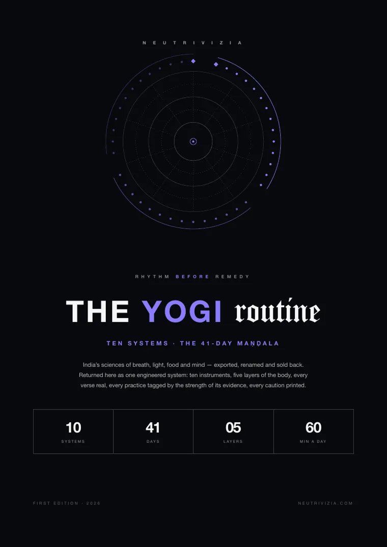 THE YOGI ROUTINE, page 1: The cover